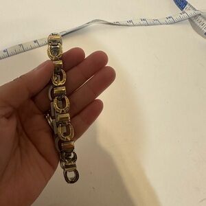 Sabona Horseshoe Gold and Silver Link Bracelet